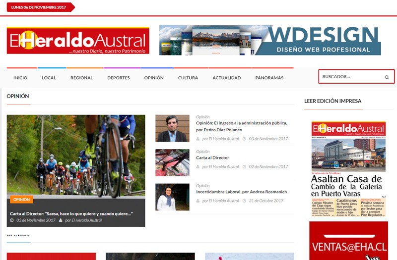 El Heraldo Austral - WDesign - Diseño Web Profesional