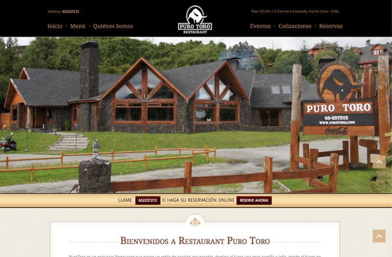 Restaurant Puro Toro - WDesign - Diseño Web Profesional